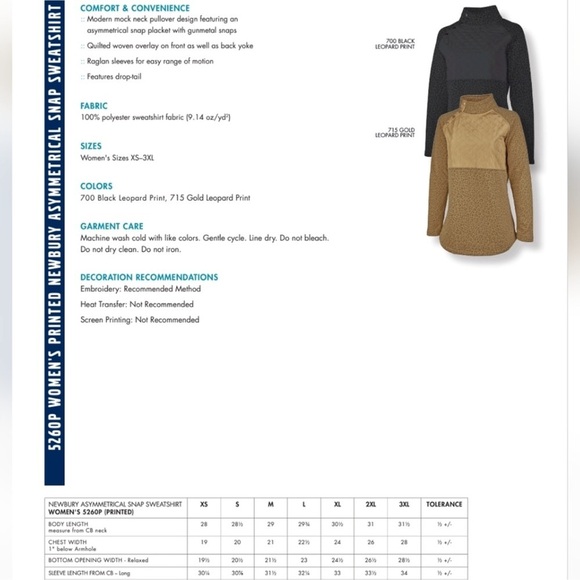 Charles River Leopard Snap Sweatshirt - Picture 6 of 6